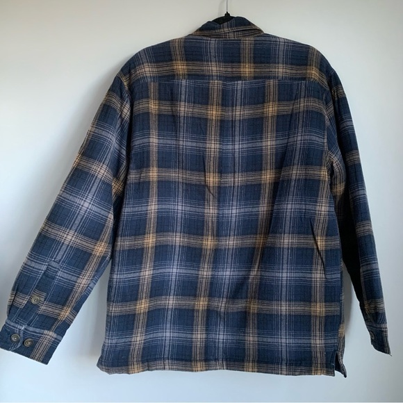 Vintage Basic Editions Quilted Plaid Flannel Shirt Jacket - Picture 4 of 4